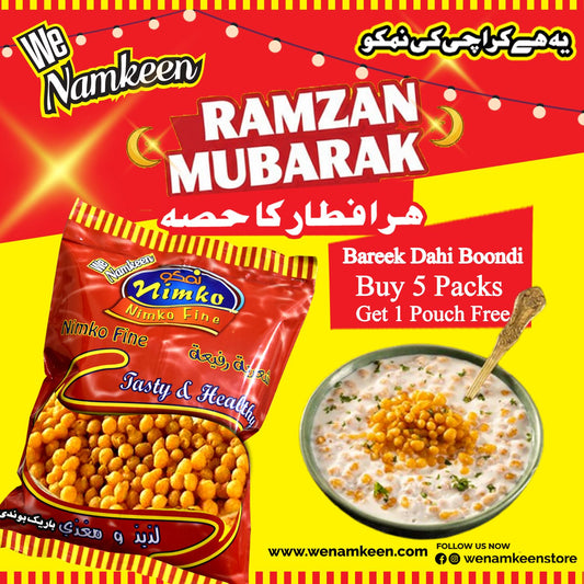 Bareek Dahi Boondi Ramdan Deal 5 Pack + 1 Free