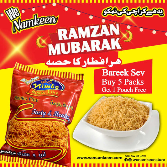 Bareek Sev Ramdan Deal 5 Pack + 1 Free