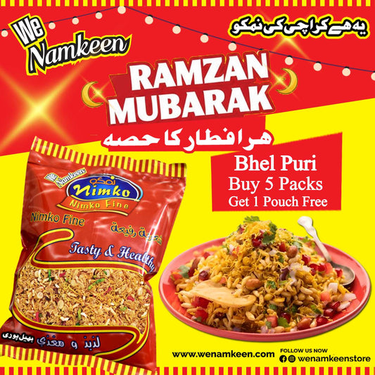 Bhel Puri Ramdan Deal 5 Pack + 1 Free
